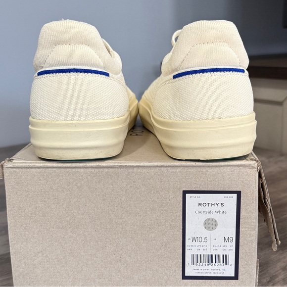 Rothy's Lace Up Sneakers RS02 Knit Courtside White 10.5 - Picture 7 of 13